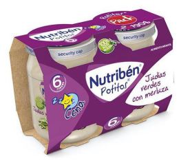 Nutrib&eacute;n Potito Jantar Bipack Feij&atilde;o Verde Com Pescada 2x190 gr