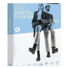 Meia curta para fascite plantar preta pequena