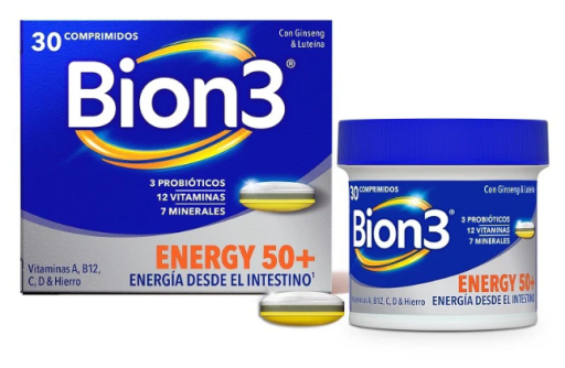 Bion3 Energy 50+ 30 Comprimidos