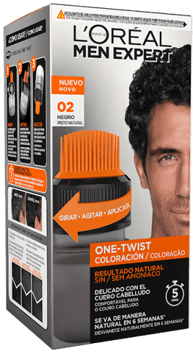 Men Expert One Twist Coloração para cabelos grisalhos 50 ml