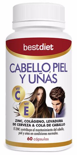 Pele e unhas do cabelo 60 c&aacute;psulas