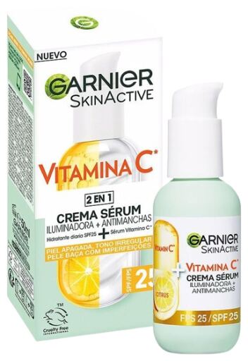 Garnier Skin Active Vitamina C Creme Soro FPS 25 50 ml