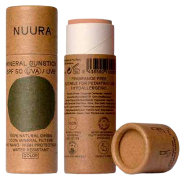 Protetor Solar Facial Stick Natural Spf 50 Cor 14 ml