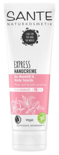 Creme para as Mãos Express Amêndoas Orgânicas Sensíveis e Argila Branca 75 ml