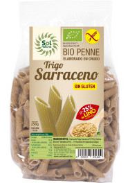 Sol Natural Penne de trigo sarraceno de linho sem gl&uacute;ten Bio 250 gr