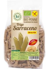 Penne de trigo sarraceno de linho sem gl&uacute;ten Bio 250 gr