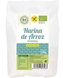 Farinha de Arroz Integral sem Glúten Bio 500 gr