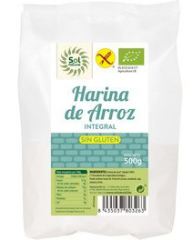 Farinha de Arroz Integral sem Glúten Bio 500 gr