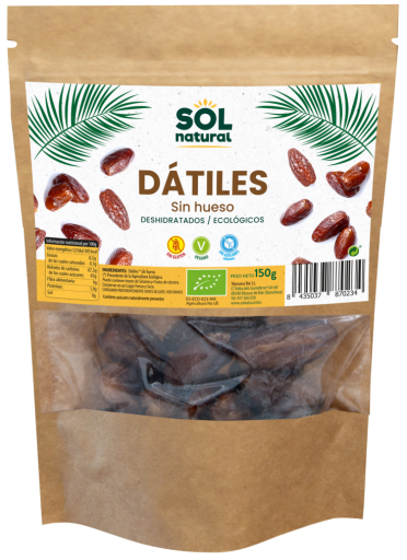Tâmaras sem caroço orgânicas 150 gr