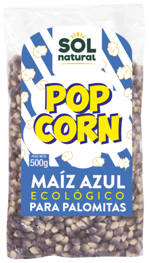 Pipoca Org&acirc;nica de Milho Azul 500 gr