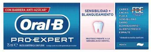 Oral-B Creme dental Pro-expert Sensibilidade e Clareamento 75 ml