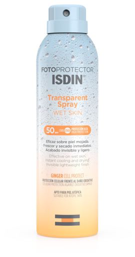 Isdin ISDIN Spray Transparente Protetor Solar Pele Molhada FPS 50 250 ml