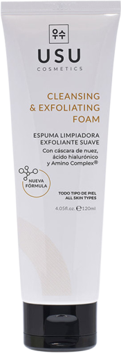 USU Cosmetics Espuma de Limpeza Esfoliante Suave 120 ml