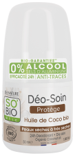 24H Desodorante Roll On Protector Óleo de Coco Orgânico 50 ml