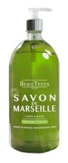 BeauTerra Sabonete Menta-Lim&atilde;o Marselha 1 L
