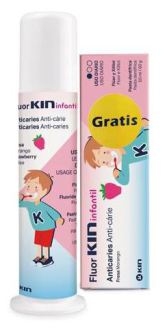 Dispensador Fluorkin Infantil 100 ml + Creme Dental Infantil Fluorkin 50 ml