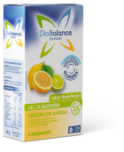 Diabalance Expert Glucose Gel Sabor Lima-Lim&atilde;o 4 Unidades