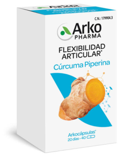 Arkocápsulas de cúrcuma e piperina 40 cápsulas