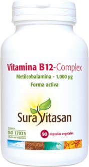 Sura Vitasan Complexo de Vitamina B12 90 C&aacute;psulas