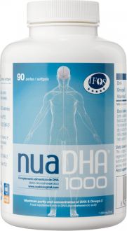 Nua Dha 1000 mg 90 Cápsulas Gelatinosas