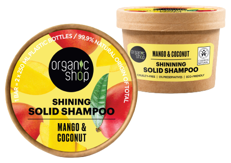 Organic Shop Champ&ocirc; S&oacute;lido Manga e Coco Brilho 60 gr