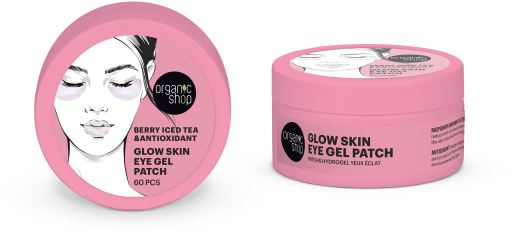 Organic Shop Glow Skin Berry Ch&aacute; Gelado e Adesivo Antioxidante para os Olhos 60 Unidades