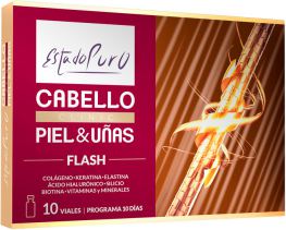 Pure State Hair Skin &amp; Nails Flash 10 frascos
