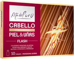 Pure State Hair Skin &amp; Nails Flash 10 frascos