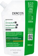 Dercos Shampoo Anticaspa Cabelo Seco Eco Recarga 500 ml