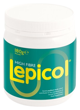 Lepicol em p&oacute; de alta fibra 180 gr