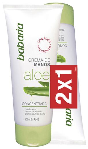 Babaria Creme para as M&atilde;os Aloe Vera 2 x 100 ml