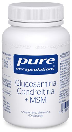 Pure Encapsulations Glucosamina Condroitina 60 C&aacute;psulas