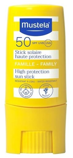 Mustela Bast&atilde;o Solar Alta Prote&ccedil;&atilde;o FPS 50 9 ml