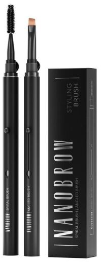 Nanobrow Pinc&eacute;is angulares + conjunto de pinc&eacute;is em espiral