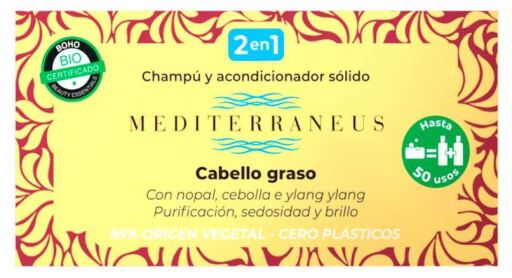 Mediterraneus Shampoo e Condicionador para Cabelos Oleosos 50 gr