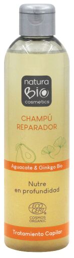 NaturaBIO Cosmetics Shampoo Reparador Org&acirc;nico Abacate e Ginkgo 250 ml