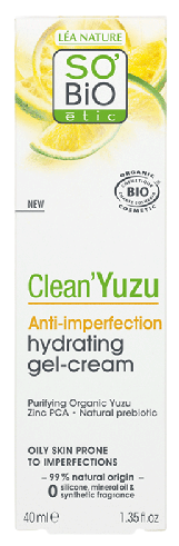 Clean Yuzu Gel Creme Hidratante Anti Imperfeições 40 ml