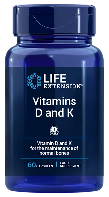 Life Extension Vitaminas D e K 60 C&aacute;psulas Vegetarianas EU