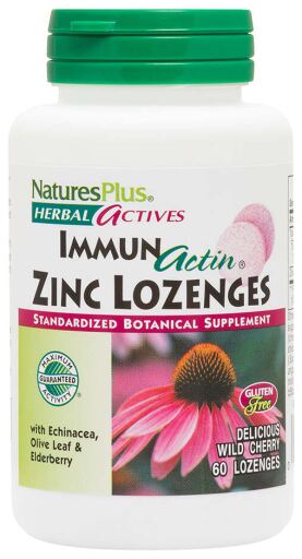 NaturesPlus Pastilhas de zinco ImmunActin 60 comprimidos