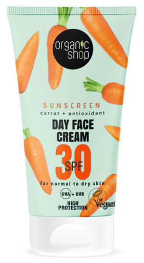 Protetor Solar Creme Facial Dia com Cenoura FPS 30 50 ml