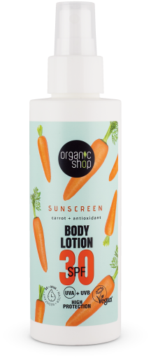 Loção Corporal Protetor Solar com Cenoura FPS 30 150 ml