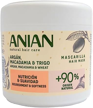 Anian M&aacute;scara de Arg&atilde;o, Macad&acirc;mia e Trigo 350 ml