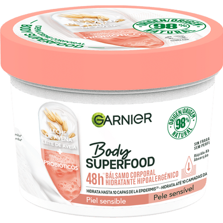 Body Superfood Creme Corporal Hidratante Hipoalerg&ecirc;nico 48H 380 ml