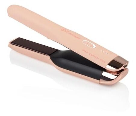 Alisador de cabelo rosa pêssego Unplugged Take Control Now