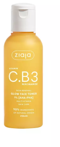 Ziaja Vitamina C.B3 Niacinamida T&ocirc;nico Facial Iluminador 1% 120 ml