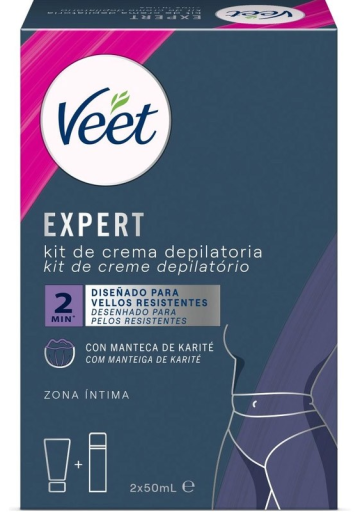 Conjunto de creme depilatório Expert Bikini 2 peças