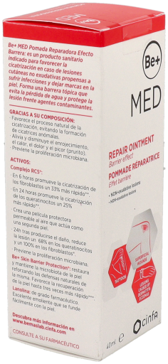Be+ Pomada reparadora de efeito de barreira m&eacute;dica