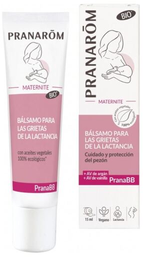 Pranarom Pranabb Maternity Balm Cracks Amamenta&ccedil;&atilde;o Bio 15 ml