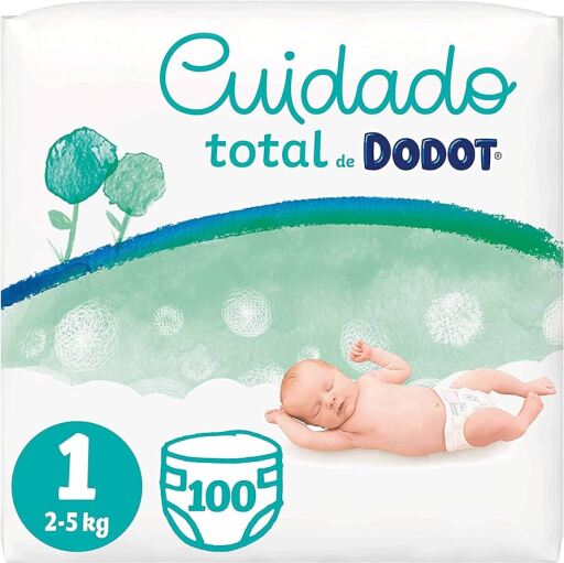 Total Care Fraldas Tamanho 1 de 2 a 5 Kg 100 Unidades