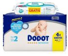 Fraldas Sensitive Pack Tamanho 2 de 4 a 8 Kg + Toalhetes